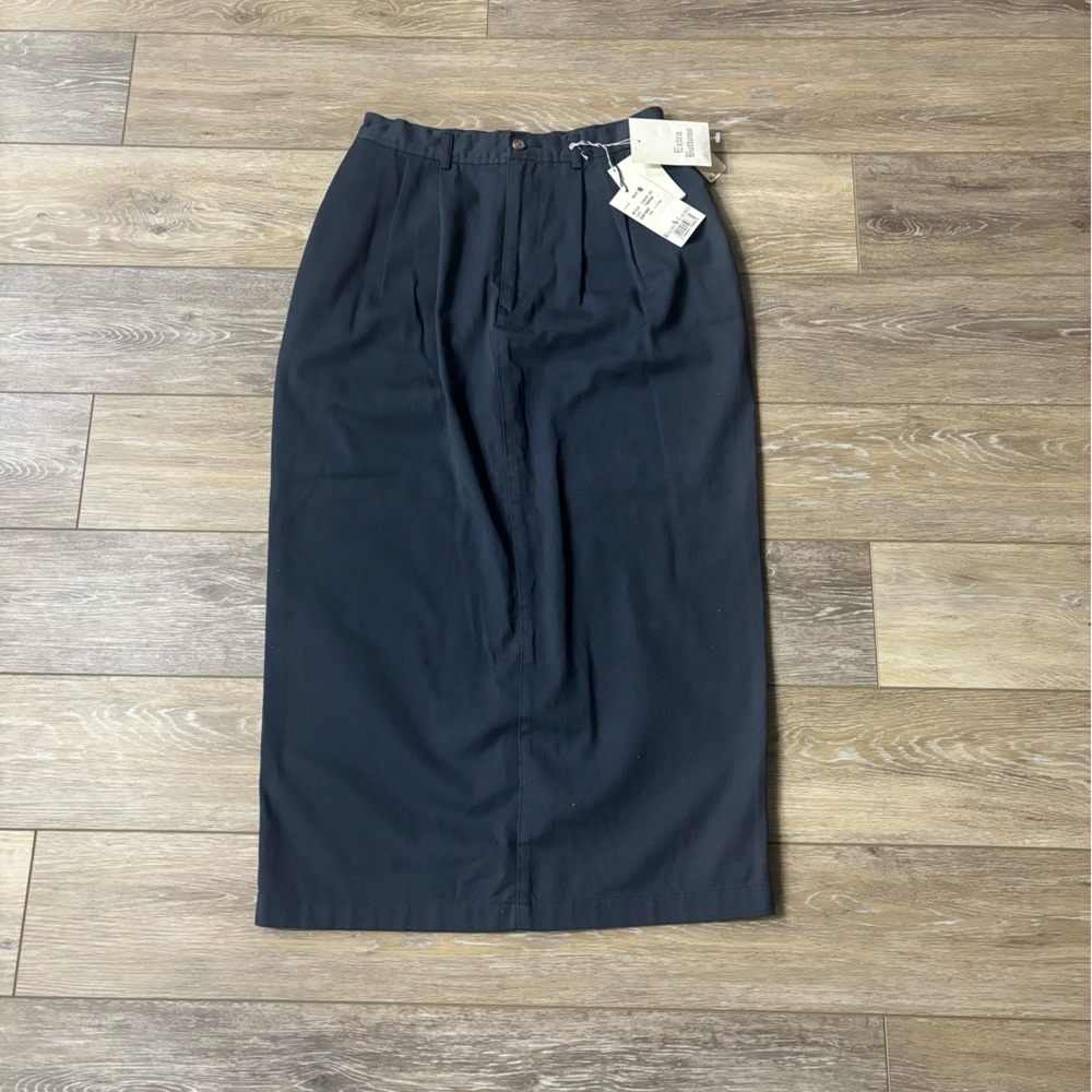 Ralph Lauren Skirt Sz 8 Vintage High Waist Navy Preppy Academia Quiet Luxury